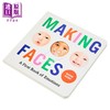 【中商原版】Making faces  a first book of emotions 扮鬼脸 孩子的情绪书 英文原版 0岁到3岁 儿童纸板书 Abrams Appleseed 商品缩略图2
