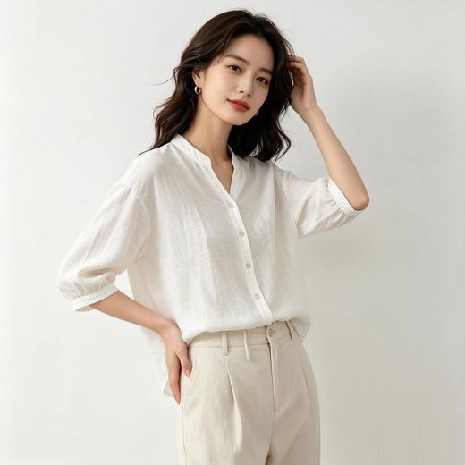 YIROUJIA 亚麻开衫 | 一衣穿遍春夏，亚麻再生纤维黄金混纺，夏天穿太舒爽 商品图1