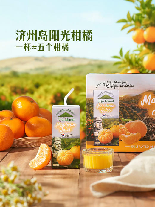 MM 山姆 韩国进口 100%韩国济州岛柑橘汁 180ml*12/24 商品图1