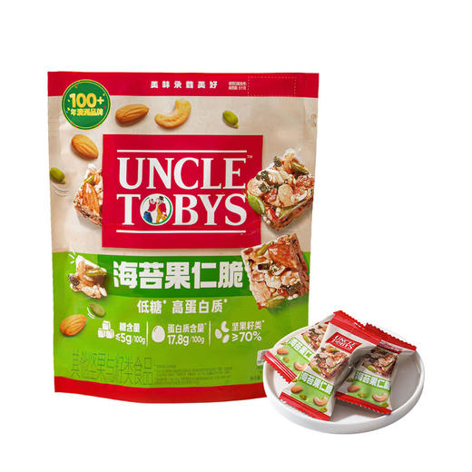 MM 山姆 Uncle Tobys低糖高蛋白海苔果仁脆 225g/450g 商品图0