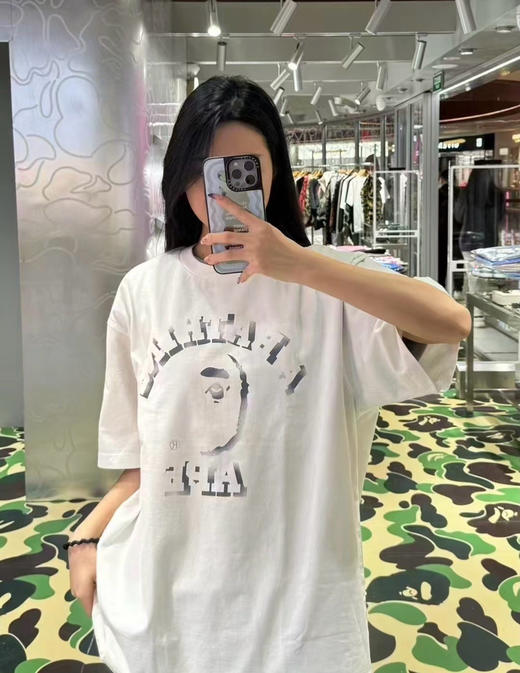 BAPE幻影猿人头洗水短袖T恤 商品图3