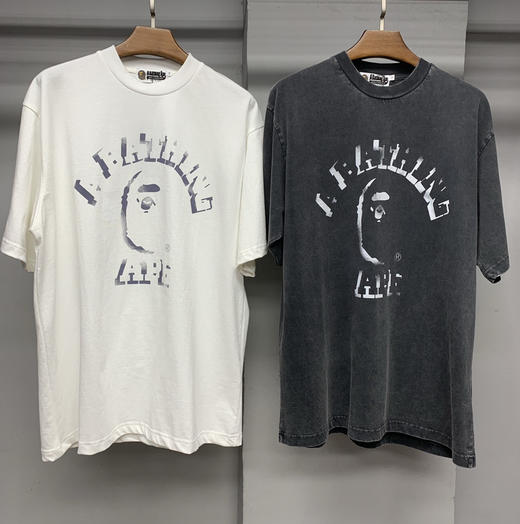 BAPE幻影猿人头洗水短袖T恤 商品图1
