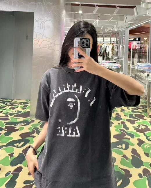 BAPE幻影猿人头洗水短袖T恤 商品图2