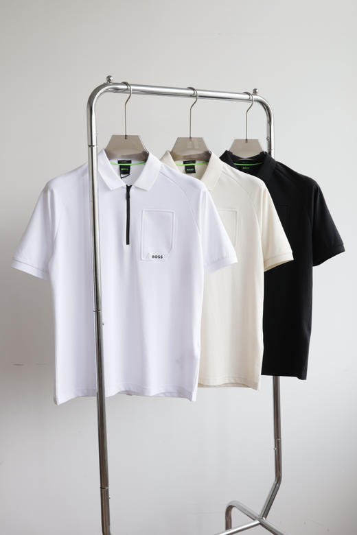 B0SS 天丝棉 半拉链男士Polo衫 TX736 商品图3