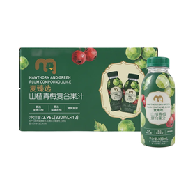 麦德龙 麦臻选 山楂青梅汁 330ml*6/12瓶