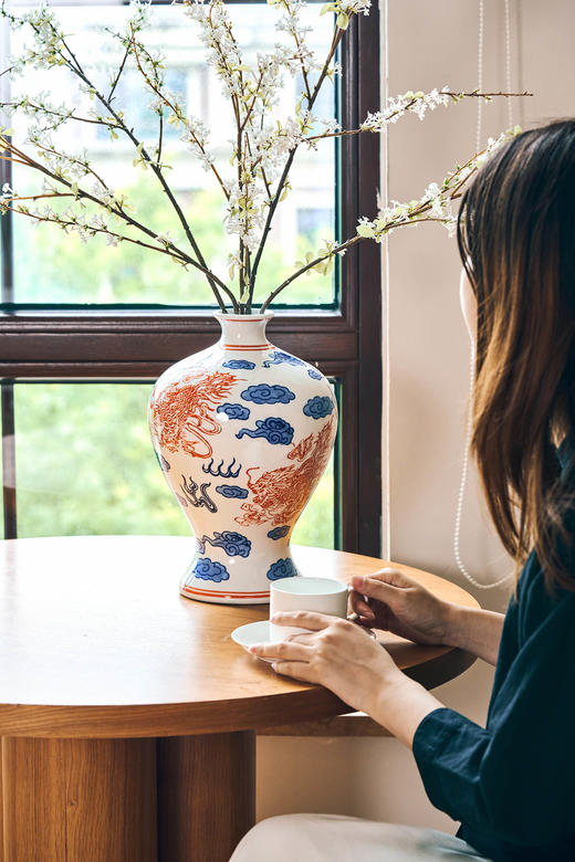 伽罗 JALO 福禄麒麟青云梅瓶 商品图1