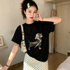 西遇韩系卡通小狗印花T恤女2026年夏季新款宽松圆领纯棉短袖上衣SS060525 商品缩略图3