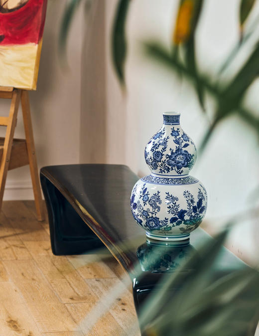 伽罗 JALO 青花葫芦瓶 商品图3