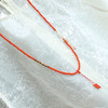 设计师款保山南红 手链项链两戴款 4-5mm 柿子红 商品缩略图8