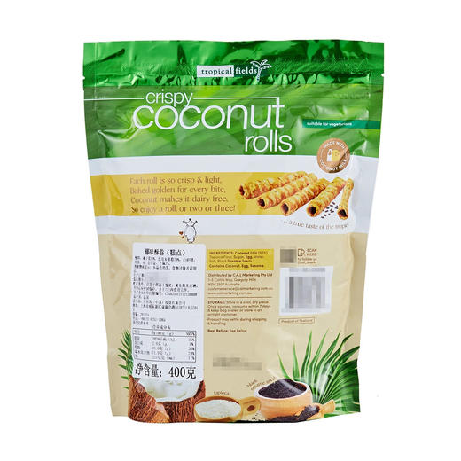 Costco 开市客 Tropical Fields椰味酥卷 400g 商品图1