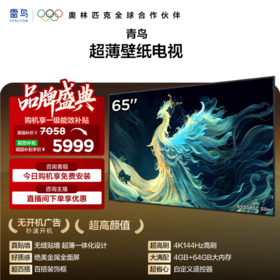 【FFALCON雷鸟 】65英寸 青鸟真壁纸电视 无缝贴墙 27.9mm一体化超薄机身 4K144Hz高刷 平板电视机 65S585C Slim