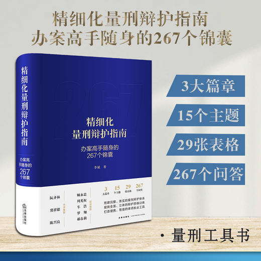 精细化量刑辩护指南 : 办案高手随身的267个锦囊（非签名版） 李斌著 商品图0