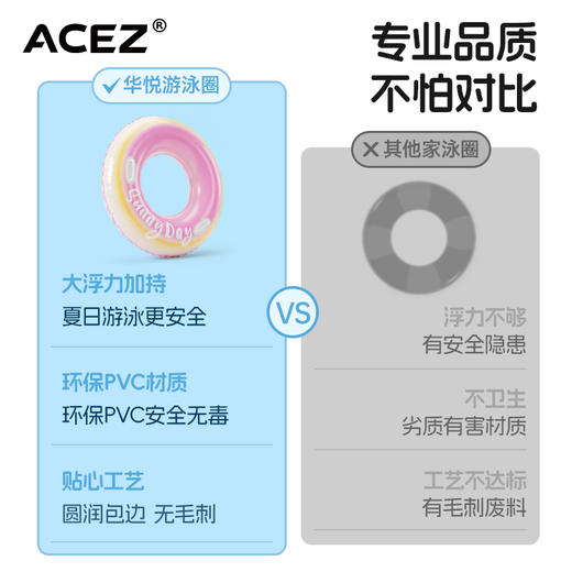 日落渐变加大游泳圈男女成年人加厚儿童救生圈 商品图1