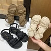 气质凉鞋女款夏季2026今年流行新款平底百搭不累脚配裙子罗马凉鞋聚★为爱严选 商品缩略图0