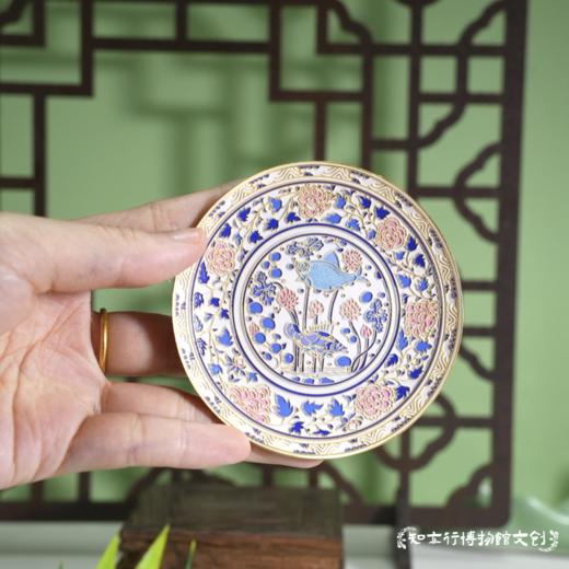 湖南省博物馆好运莲莲元青花莲池鱼藻纹磁吸冰箱贴旅游文创伴手礼 商品图1