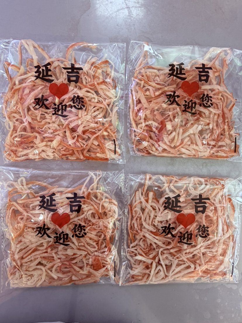 鲜鱿鱼丝200克