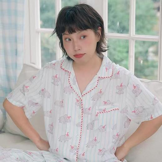 男女士天丝混纺睡衣套装 夏季薄款情侣家居服 凉感亲肤柔滑 商品图1