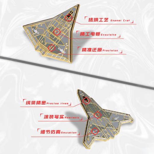 龙御宫廷·飞机珐琅徽章纪念套装 | 一套就是“一座微型航空博物馆”，既是中国骄傲，亦是传家珍宝 商品图2