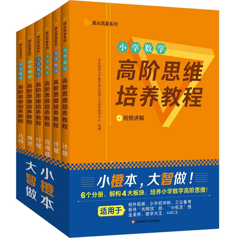 小学数学高阶思维培养教程 几何 计数 计算 数论 行程 应用题 拔尖筑基系列 数学思维能力训练