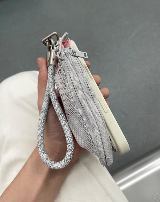 M*JI同款双拉链网格收纳包 PTZC网格包 商品图8