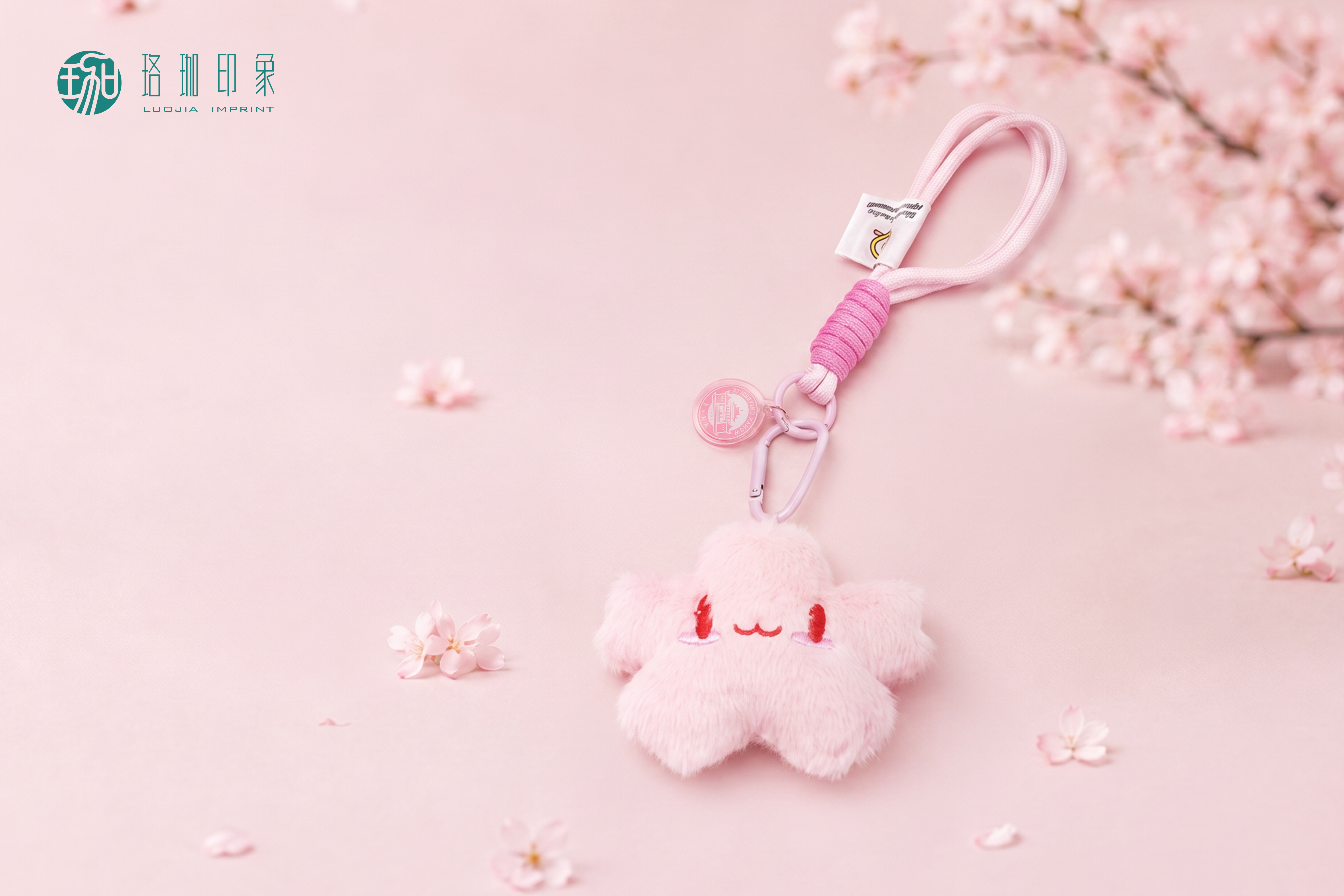武大珞樱毛绒挂件