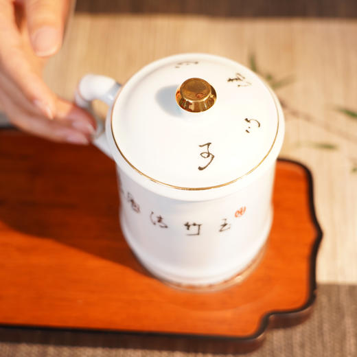 千年瓷都景德镇昌南影青瓷杯 玉竹清风大师手作 水滴款竹节款 景德镇美术馆副馆长 吴能先生作 商品图6