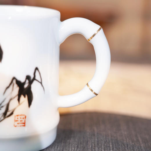 千年瓷都景德镇昌南影青瓷杯 玉竹清风大师手作 水滴款竹节款 景德镇美术馆副馆长 吴能先生作 商品图2