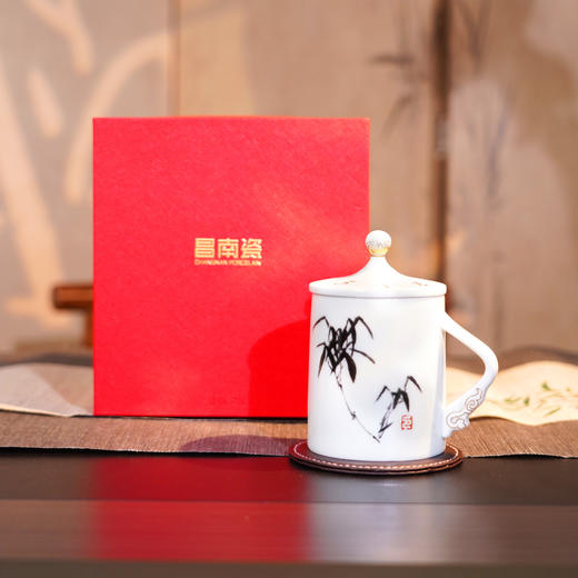 千年瓷都景德镇昌南影青瓷杯 玉竹清风大师手作 水滴款竹节款 景德镇美术馆副馆长 吴能先生作 商品图0