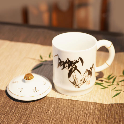 千年瓷都景德镇昌南影青瓷杯 玉竹清风大师手作 水滴款竹节款 景德镇美术馆副馆长 吴能先生作 商品图1