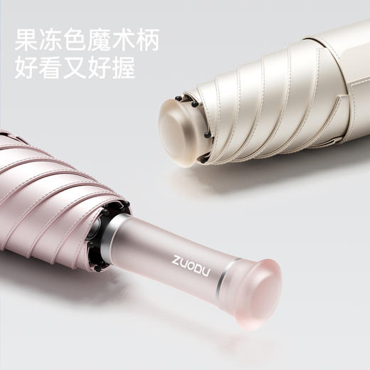 【高倍防晒 伸缩手柄】左都 新品钛银防晒太阳伞 晴雨两用伞 ZD2635 商品图4