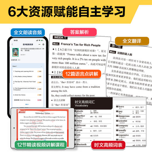 SSP 初中小学英语时文阅读提分训练3+X 商品图9