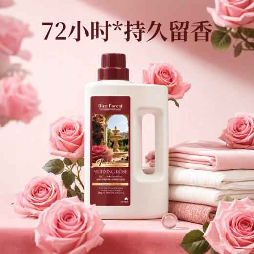 【88年澳洲个护品牌】热卖！行走的香水！到手足足16斤！拍1发4大瓶！蓝森然 晨露玫瑰持久香氛柔护洗衣液 久洗柔软 持久留香 2kg/瓶 商品图7