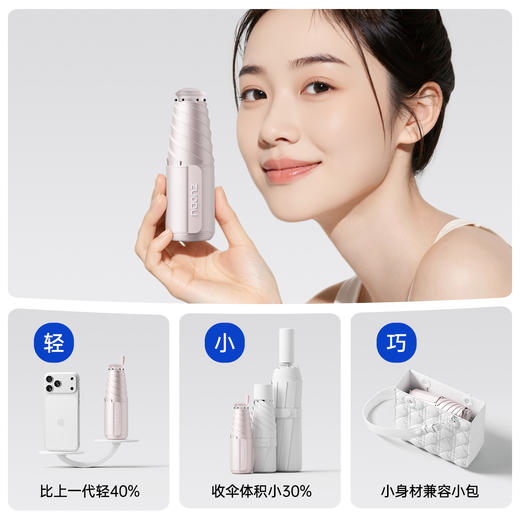 【高倍防晒 伸缩手柄】左都 新品钛银防晒太阳伞 晴雨两用伞 ZD2635 商品图6