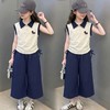 【清爽显瘦❗️气质百搭】女童夏季套装纯棉儿童POLO衫阔腿裤宝宝衣服女孩两件套童装女大童。xd★深秘心选 商品缩略图2
