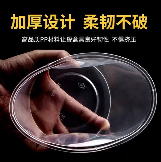 【QT】一次性圆餐盒 型号1000/300套 商品图2