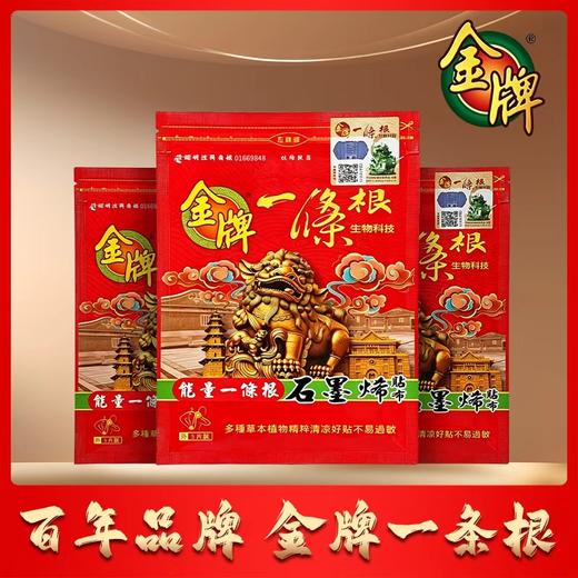 金牌一条根 台湾进口 百年老牌口碑王 金门筋骨守护神 5贴/袋 商品图4