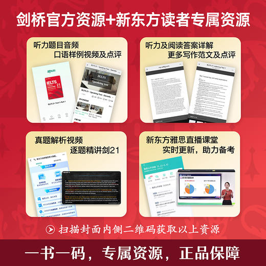 【新东方】剑桥雅思官方真题集21 学术类 及 精讲 商品图2