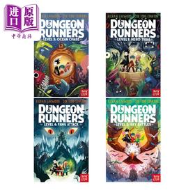 【中商原版】Dungeon Runners 奔跑者1-4 共4册 英文原版 儿童文学 奇幻冒险小说 章节故事书 情节丰富 插图精美 进口童书
