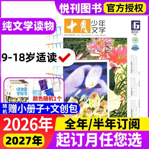 《十月少年文学》《十月少年文学》国内顶尖的大语文杂志，被誉为“高知家庭必读文学系列”，是文学杂志里的殿堂和标杆级读物！【悦刊图书】 商品图0