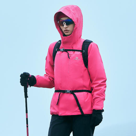 【青鸟冲锋衣女款三合一抓绒】拓路者户外登山服女款秋冬防风防水登山服 商品图3