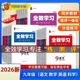 26版 全效学习 九年级 语数英科