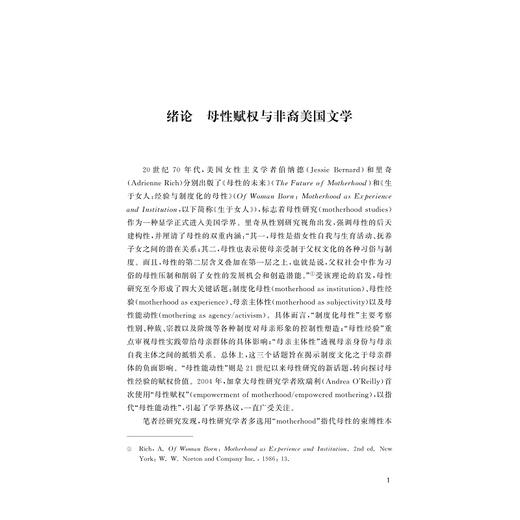 非裔美国文学中的母性赋权研究/毛艳华/浙江大学出版社 商品图1