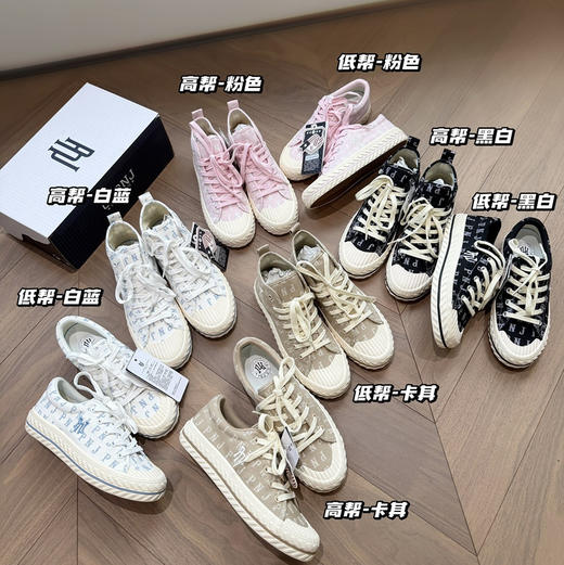 正品PNJ满印老花情侣款帆布鞋～ 商品图0