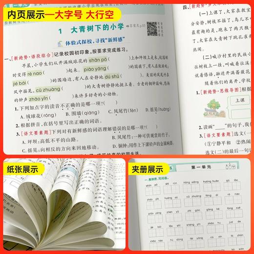 2026秋绿卡图书小学学霸作业本浙江专版语文数学人教版科学教科版小学一二三四五六年级上册学校同步练习作业本 商品图4