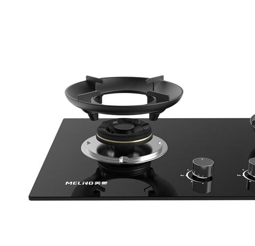 美菱 天燃气灶 JZT-MZ-QB607 一级能效 70%热效率 烟灶联动 5.2KW 天然气 双眼 上进风  嵌入式 支持熄火保护 商品图2