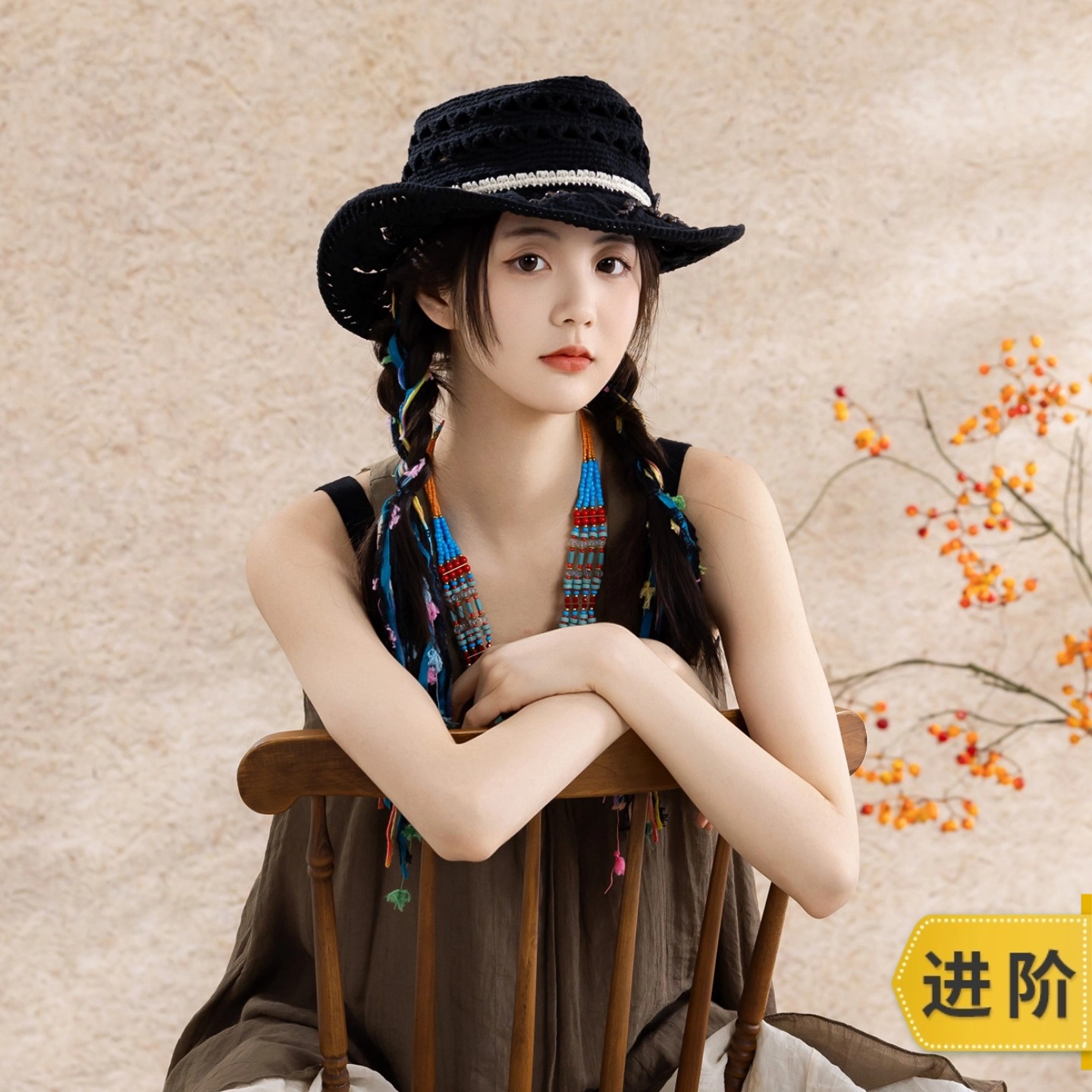 苏苏姐家复古牛仔帽手工diy编织钩针云小骨毛线团自制帽子材料包预