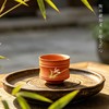 【天然泥料】陶壶客 建水紫陶全手工泥绘 红泥主人杯 55ml/个 泡茶香醇不夺茶香 商品缩略图3