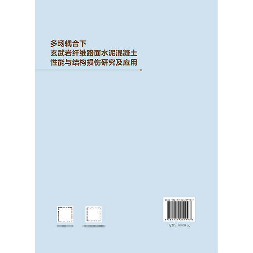 多场耦合下玄武岩纤维路面水泥混凝土性能与结构损伤研究及应用 商品图1