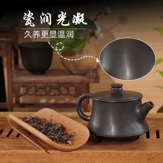 【瓷润光凝】陶壶客 建水紫陶 全手工专利竹节柱础壶 约190ml/个 陶壶藏雅韵闲煮一壶春 商品图2