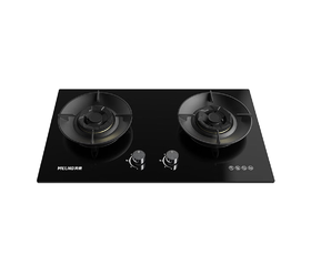 美菱 天燃气灶 JZT-MZ-QB607 一级能效 70%热效率 烟灶联动 5.2KW 天然气 双眼 上进风  嵌入式 支持熄火保护